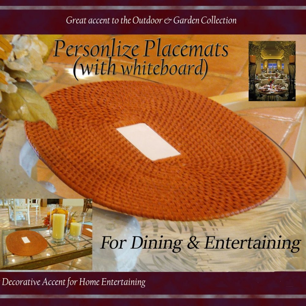Personalized Placemats With Whiteboard (Honey)